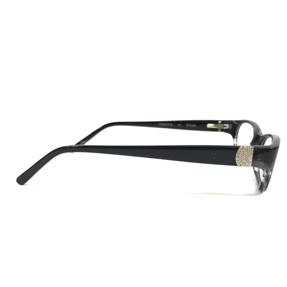 Kay Unger Eyeglasses Frames K147 BLK Shiny Black Cat Eye Full Rim 49-16-135